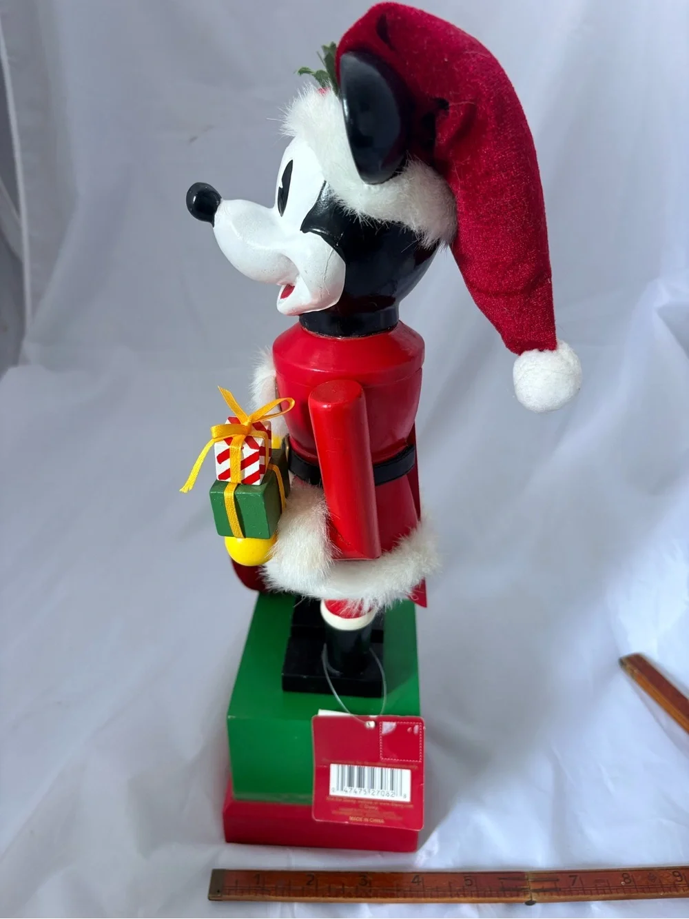 Disney Brand Wooden Mickey Mouse Nutcracker and Countdown to Christmas